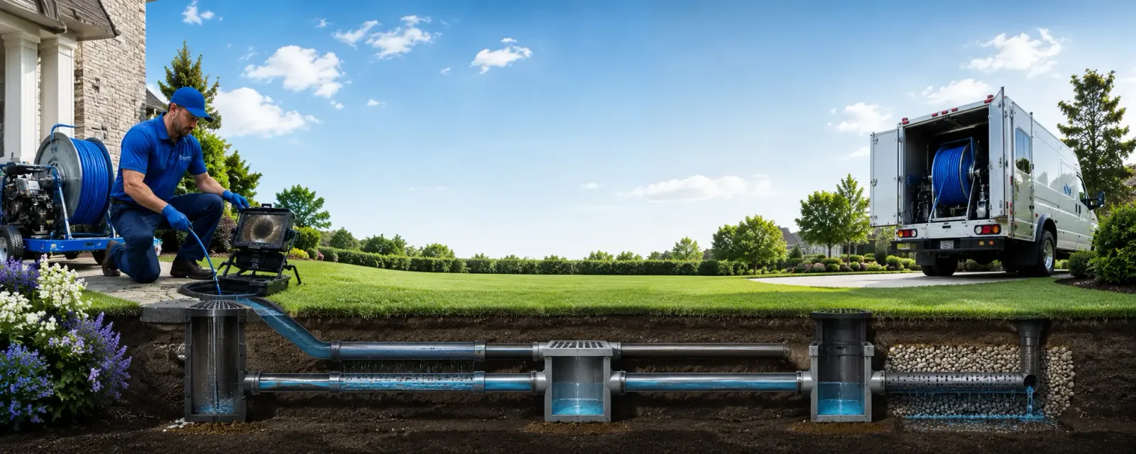 Outdoor drain cleaning information for Roxbury, MA